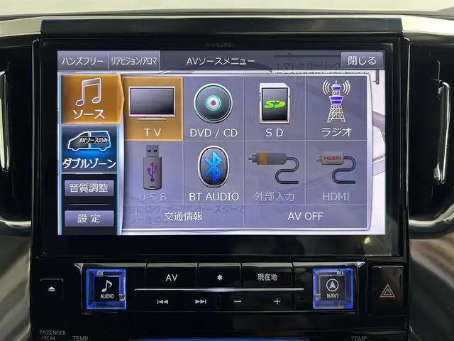 トヨタ アルファード S 道央・札幌 2019(平31)年 4.9万km ブラック ・４WD/・寒冷地仕様/・モデリスタエアロ/・フリップダウンモニター（アルパイン）/・社外メモリナビ（アルパイン）/・CD/DVD/SD/BT/・フルセグTV/・バックカメラ/・ビルトインETC/・純正ドライブレコーダー前方のみ/・ミラー型ドライブレコーダー前後/・デジタルインナーミラー/・プリクラッシュセーフティ/・レーンキープアシスト/・アダプティブクルーズコントロール/・クリアランスソナー/・横滑り防止装置/・オートマチックハイビーム/・オートライト/・LEDヘッドライト/・フォグランプ/・室内灯LED/・後付けパワーバックドア/・ステアリングスイッチ/・純正18インチAW/・純正フロアマット/・プッシュスタート/・スマートキー/・スペアキー/・保証書/・取扱説明書