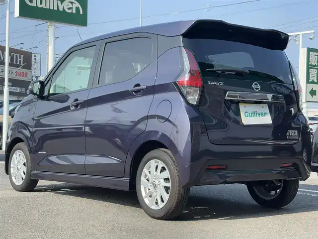 日産 デイズ ハイウェイスターX 徳島県 2023(令5)年 0.6万km アメジストパープル 純正9型メモリナビ/（レコーダーリンク/BT/HDMI/フルセグ/FM/AM）/エマージェンシーブレーキ/プロパイロット/アラウンドビューモニター/前後純正ドライブレコーダー/電動パーキング/オートホールド/保証書/プッシュスタート/スペアキー/アイドリングストップ