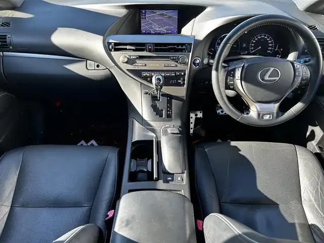 レクサス ＲＸ 450h Fスポーツ 道北・旭川 2012(平24)年 6.7万km ホワイトパールクリスタルシャイン 純正ナビ/マークレビンソン/フルセグTV/バックカメラ/左サイドカメラ/パワーバックドア/ヘッドアップディスプレイ/レザーシート/前席シートヒーター/クルーズコントロール/コーナーセンサー/純正エンジンスターター