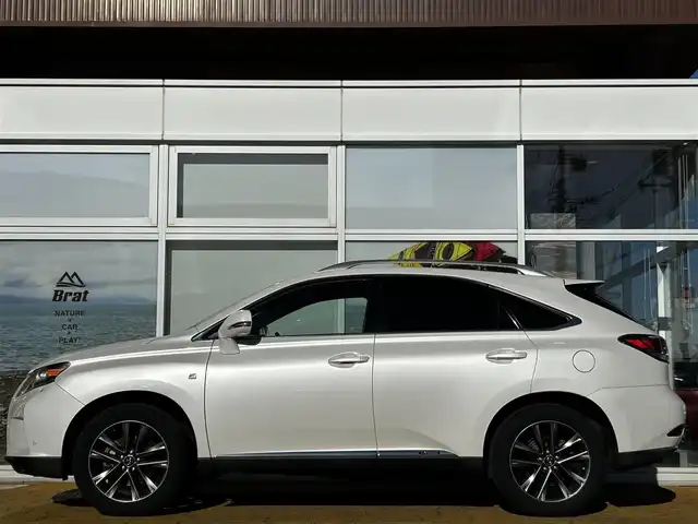 レクサス ＲＸ 450h Fスポーツ 道北・旭川 2012(平24)年 6.7万km ホワイトパールクリスタルシャイン 純正ナビ/マークレビンソン/フルセグTV/バックカメラ/左サイドカメラ/パワーバックドア/ヘッドアップディスプレイ/レザーシート/前席シートヒーター/クルーズコントロール/コーナーセンサー/純正エンジンスターター