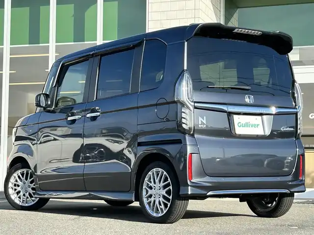 ホンダ Ｎ ＢＯＸ カスタム L ターボ 兵庫県 2022(令4)年 6.6万km メテオロイドグレーメタリック 純正ナビ/バックカメラ/前席シートヒーター/両側パワースライドドア/ビルトインETC/パドルシフト/ハーフレザーシート/LEDヘッドライト/ヘッドライトレベライザー/純正15インチAW/ホンダセンシング/電動パーキングブレーキ/オートホールド