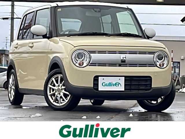 スズキ ラパン S 道北・旭川 2018(平30)年 3.7万km シフォンアイボリーメタリック /4WD//禁煙車//ワンオーナー//純正メモリナビ//CD/DVD/SD/MSV/USB/BT/フルセグ//全方位カメラ//衝突軽減ブレーキ//アイドリングストップ//横滑り防止//シートヒーター//ミラーヒーター//オートライト//HIDヘッドライト//プッシュスタート//純正フロアマット//純正ホイール付き冬タイヤ積み込み