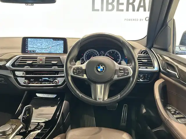 ＢＭＷ Ｘ３ xDrive20d Mスポーツ 福岡県 2018(平30)年 5万km サファイアブラックP 茶レザーシート　/全席シートヒーター　/パワーシート　/ナビ　/３６０°カメラ　/フルセグＴＶ　/ＨＵＤ　/ＣＤ／ＤＶＤ　/ＡＣＣ　/ＢＳＭ　/ＬＫＡ　/パワーバックドア　/コンフォートアクセス　/純正１９ｉｎｃｈＡＷ　/ＥＴＣ