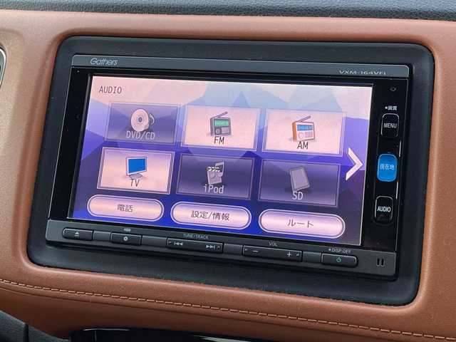 ホンダ ヴェゼル ハイブリッド Z ホンダセンシング 新潟県 2016(平28)年 9.1万km ルーセブラックM 4WD/純正SDナビ(VXM-164VFi)/CD/DVD/BT/フルセグテレビ/バックカメラ/ETC/衝突被害軽減ブレーキ/レーンキープアシスト/レーダークルーズコントロール/半革シート/シートヒーター/パドルシフト/ステアリングスイッチ/スマートキー/プッシュスタート/LEDヘッドライト/オートライト/フォグランプ/純正17インチアルミホイール