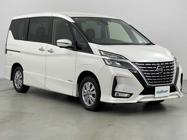 日産 セレナ ハイウェイスター V 道央・札幌 2019(令1)年 5.8万km ブリリアントホワイトパール ・1オーナー車/・純正10インチナビ&TV&CD&DVD&SD&BT/・純正リアフリップダウンモニター/・全方位カメラ/・両側パワースライドドア/・プロパイロット/・LDW/・LDP/・BSW/・BSI/・エマージェンシーブレーキ/・クリアランスソナー/・クロストラフィックアラート/・パーキングアシスト/・ドライブレコーダー/・スマートキー/・ビルトインETC/・アイドリングストップ/・オートステップ/・LEDライト/・LEDフォグランプ/・オートマチックハイビーム