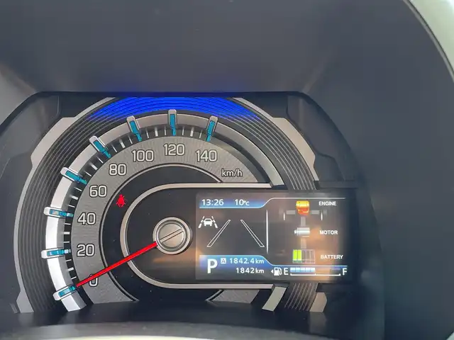 スズキ ハスラー HYBRID G 道央・札幌 2024(令6)年 0.2万km オフブルーメタリック/ソフトベージュメタリック ・４WD/・ワンオーナー/・衝突軽減ブレーキ/・全方位カメラ/・純正メモリナビ/　CD＆BT＆USB＆TV/・バックカメラ/・コーナーセンサー/・レーンキープアシスト/・レーダークルーズコントロール/・シートヒーター/・ダウンヒルアシスト/・オートエアコン/・オートライト/・ミラーヒーター/・プッシュスタート/・スマートキー/・LEDヘッドライト/・純正フロアマット/・スペアキー