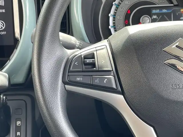 スズキ ハスラー HYBRID G 道央・札幌 2024(令6)年 0.2万km オフブルーメタリック/ソフトベージュメタリック ・４WD/・ワンオーナー/・衝突軽減ブレーキ/・全方位カメラ/・純正メモリナビ/　CD＆BT＆USB＆TV/・バックカメラ/・コーナーセンサー/・レーンキープアシスト/・レーダークルーズコントロール/・シートヒーター/・ダウンヒルアシスト/・オートエアコン/・オートライト/・ミラーヒーター/・プッシュスタート/・スマートキー/・LEDヘッドライト/・純正フロアマット/・スペアキー