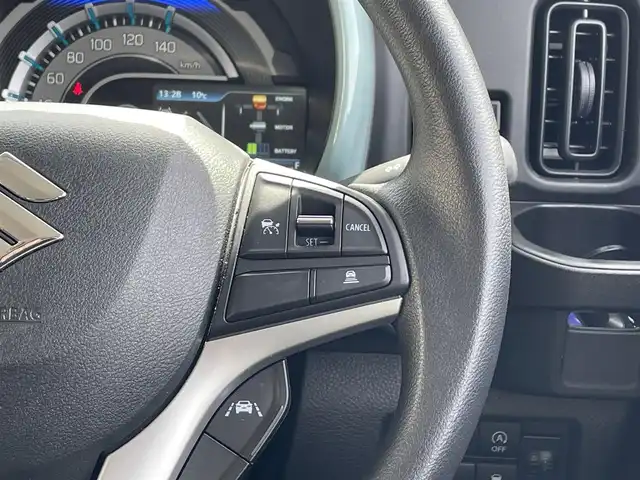 スズキ ハスラー HYBRID G 道央・札幌 2024(令6)年 0.2万km オフブルーメタリック/ソフトベージュメタリック ・４WD/・ワンオーナー/・衝突軽減ブレーキ/・全方位カメラ/・純正メモリナビ/　CD＆BT＆USB＆TV/・バックカメラ/・コーナーセンサー/・レーンキープアシスト/・レーダークルーズコントロール/・シートヒーター/・ダウンヒルアシスト/・オートエアコン/・オートライト/・ミラーヒーター/・プッシュスタート/・スマートキー/・LEDヘッドライト/・純正フロアマット/・スペアキー