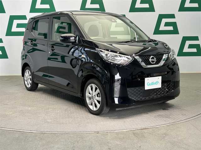 日産 デイズ X 鹿児島県 2021(令3)年 6.5万km ブラック インテリジェントエマージェンシーブレーキ/踏み間違い衝突防止アシスト/バックカメラ/フロント&バックソナー/アイドリングストップ/社外メモリナビ【CN-BR310B】/（CD/Bluetooth/SD/AUX）/ETC/ステアリングリモコン/ハロゲンヘッドライト/オートライト/電動格納ミラー/USB充電ソケット/純正フロアマット/純正14インチアルミ