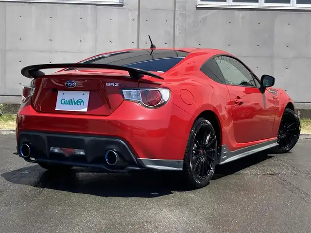 スバル ＢＲＺ プレミアムスポーツパッケージ 静岡県 2014(平26)年 6.8万km ライトニングレッド 社外メモリーナビ(AVIC-MRZ099W)/　AM　FM　CD　DVD　Bluetooth SD /フルセグTV/ETC/スマートキー×２/革巻きステアリング/シートヒーター/STi専用17インチアルミホイール/HIDオートヘッドライト/STiエアロ/６速MT/バックモニター/オレンジ＆ブラックレザーシート