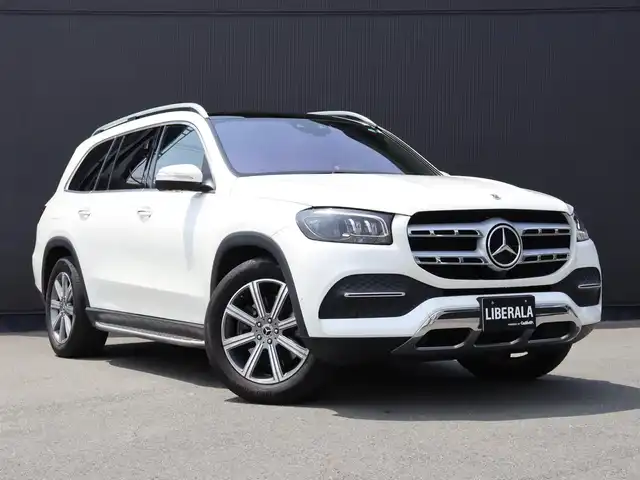 メルセデス・ベンツ ＧＬＳ４００ｄ 4マチック 静岡県 2022(令4)年 3万km ダイヤモンドホワイト 純正ナビ/フルセグTV/黒革シート/Apple Car Play/サンルーフ/HUD/ACC/360°カメラ/ウッドパネル/ブルメスターサウンド/前後ドライブレコーダー/シートヒーター/ベンチレーション