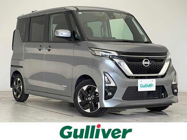 日産 ルークス HWS X プロパイロットED 愛知県 2022(令4)年 2.6万km チタニウムグレーメタリック プロパイロット/衝突軽減システム/純正SDナビ/全方位カメラ/両側パワースライドドア/レーダークルーズコントロール/フルセグ/CD/Bluetooth/バックカメラ/コーナーセンサー/純正アルミホイール/LEDヘッドライト/イージーオープン機能/ETC/ステアリングスイッチ/スマートキー/プッシュスタート