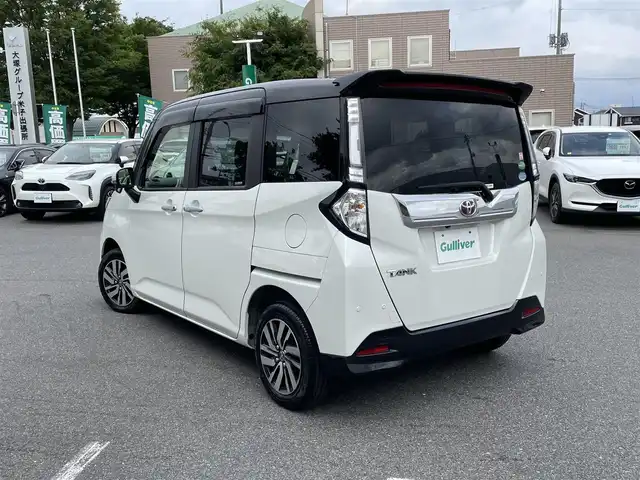 トヨタ タンク カスタムG 鳥取県 2019(令1)年 5.6万km ブラックマイカメタリック/パールホワイト2トーン スマートアシスト/純正ナビ【NSZT-W68T】/・フルセグ/・CD/DVD/・Bluetooth/バックカメラ/両側電動スライドドア/スマートキー/プッシュスタート/ドライブレコーダー /ETC/純正エアロ/純正AW/ABS/クリアランスソナー/オートマチックハイビーム/LEDヘッドライト/オートライト/Wエアバック