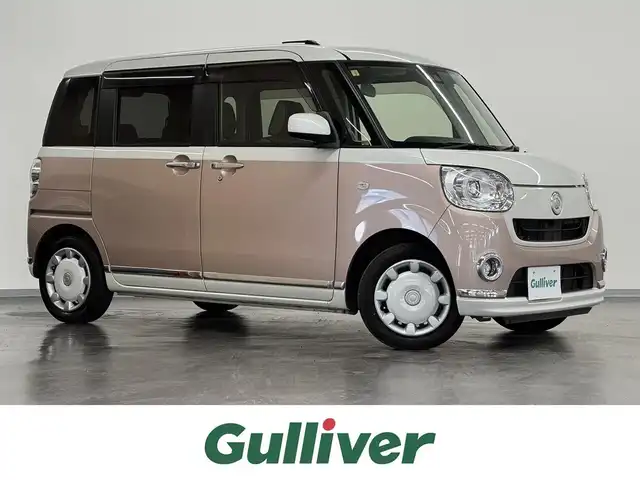 ダイハツ ムーヴ キャンバス G メイクアップ SA Ⅲ 三重県 2018(平30)年 6.6万km パールホワイトⅢ/ライトローズマイカメタリックⅡ 2トーン ガソリン/FF/インパネCVT/純正 7インチナビ NMZK-W68D/（FM/AM/CD/DVD/iPod/USB/SD/地デジTV/Bluetooth）/バックカメラ/両側パワースライドドア/ドライブレコーダー 前方/ETC/衝突回避支援システム スマートアシスト3/・衝突警報機能（対車両・対歩行者）/・衝突回避支援ブレーキ機能（対車両・対歩行者）/・誤発進抑制制御機能（前方・後方）/・車線逸脱警報機能/・オートハイビーム機能/装備/・【DOP】ダイハツ純正 ディズニーシートカバー/・オートエアコン/・オートライト/・LEDヘッドランプ（AFS・オートレベリング機能・LEDクリアランスランプ付）/・LEDフロントフォグランプ/・ステアリングスイッチ/・プッシュスタート/・助手席大型シートアンダートレイ/・純正ホイールキャップ＋14インチスチールホイール/・保/取/など