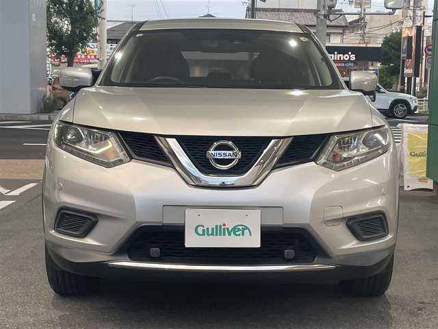 日産 エクストレイル ハイブリッド 20X エマージェンシーブレーキ 愛知県 2016(平28)年 14万km ブリリアントシルバー ワンオーナー/セルクロス／フレーザークロス防水シート/前席シートヒーター/純正メモリナビ〈MM316D-W〉/・フルセグTV/DVD/・Bluetooth/SD/iPod/バックビューカメラ/パワーバックドア/エマージェンシーブレーキパッケージ/・エマージェンシーブレーキ/・踏み間違い衝突防止アシスト/・フロント&バックソナー/・LDW（車線逸脱警報）/・進入禁止標識検知/ETC/前方ドライブレコーダー〈HDR-751G〉/LEDヘッドランプ/純正17インチアルミホイール