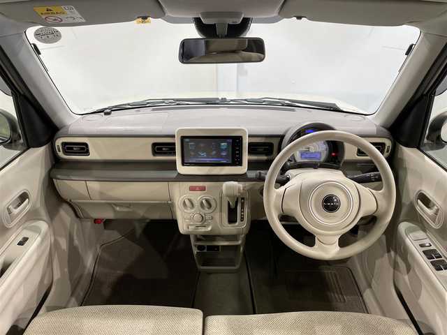 スズキ ラパン G 愛知県 2022(令4)年 2.3万km フォーンベージュM Panasonicナビ/衝突軽減ブレーキ/車線逸脱警報/コーナーセンサー/シートヒーター/アイドリングストップ/アクセサリーソケット/純正フロアマット/ＩＳＯＦＩＸ/プッシュスタート/オートライト