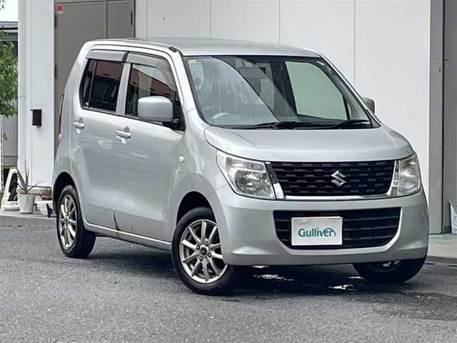 スズキ ワゴンＲ FX 宮城県 2014(平26)年 11万km シルキーシルバーメタリック ４ＷＤ　/社外ナビゲーション　/ワンセグテレビ　/Ｂｌｕｅｔｏｏｔｈ　/ＵＳＢ/DVD/CD/iPod/前方ドライブレコーダー　/シートヒーター/ワンオーナー/保証書/取扱説明書/アイドリングストップ/リモコンキー/純正フロアマット