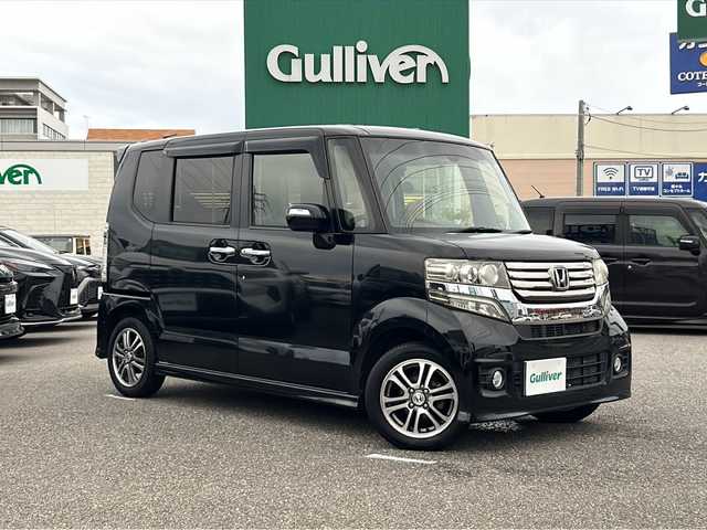 ホンダ Ｎ ＢＯＸ カスタム G Aパッケージ 石川県 2014(平26)年 6万km スマートブラック パワースライドドア/プッシュスタート/アイドリングストップ　/Ｂｌｕｅｔｏｏｔｈ　/ＳＤナビ　/バックカメラ　/ＤＶＤ再生　/ＨＩＤヘッドランプ/ドアバイザー/ウィンカーミラー/スタッドレスタイヤセット