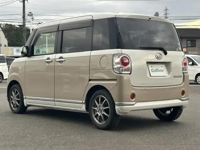 ダイハツ ムーヴ キャンバス X LTD メイクアッフ SA Ⅱ 鹿児島県 2017(平29)年 9.3万km パールホワイトⅢ/ナチュラルベージュマイカメタリック 2トーン スマートアシスト/純正ナビ/　　CD/DVD/BT/フルセグ/アラウンドビューモニター/両側パワースライドドア/オートライト/社外14インチアルミホイール/アイドリングストップ/ステアリングスイッチ/スマートキー/ETC