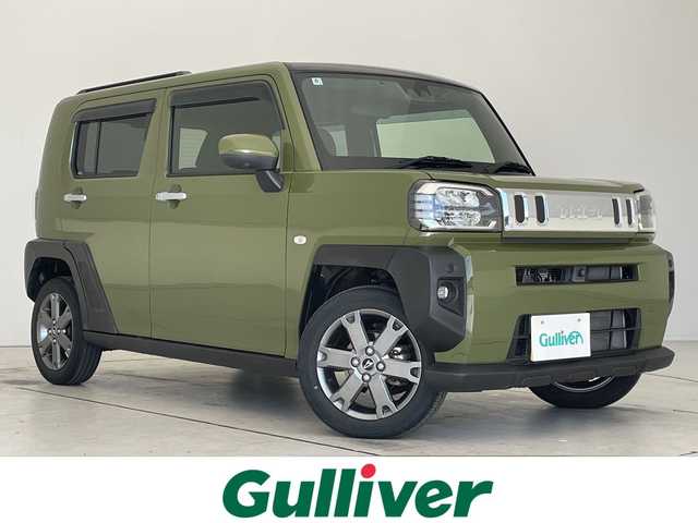 ダイハツ タフト G ターボ 愛知県 2020(令2)年 2万km フォレストカーキメタリック 純正9型ディスプレイオーディオ　ナビ機能なし/全方位カメラ/レーダークルーズコントロール/シートヒーター/バックカメラ/コーナーセンサー/純正アルミホイール/LEDヘッドライト/オートマチックハイビーム/ドライブレコーダー/ETC/衝突軽減システム/Bluetooth/ステアリングスイッチ/スマートキー/プッシュスタート