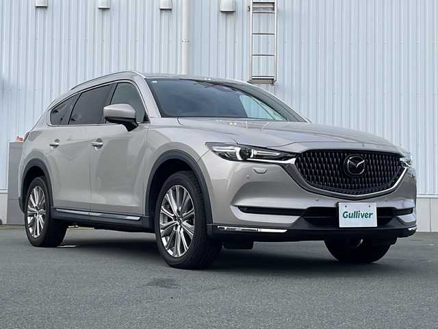 マツダ ＣＸ－８ XD エクスクルーシブモード 三重県 2021(令3)年 5.6万km プラチナクォーツメタリック 禁煙車　ワンオーナー　衝突軽減ブレーキ　全方位カメラ　ＥＴＣ　取説　保証書　フルセグＴＶ　サンルーフ　電動リアゲート　ドラレコ前後　レザーシート　パワーシート　シートヒーター　エアシート　純正ＡＷ