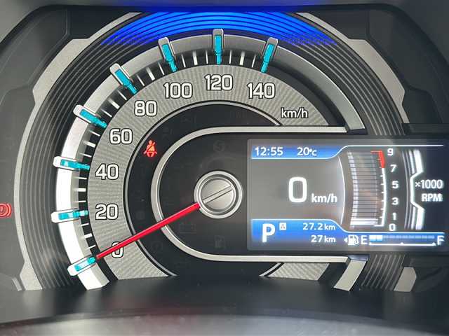 スズキ ハスラー Jスタイル Ⅱ 岐阜県 2024(令6)年 0.1万km オフブルーメタリック/ガンメタリック2トーンルーフ 純正ＳＤナビ　/フルセグ　/全方位カメラ　/ＵＳＢ　/衝突被害軽減システム　/ルーフレール　/純正アルミホイール　/クルーズコントロール追従走行あり　/コーナーセンサー後のみ　/レーンキープアシスト　/パーキングアシスト/プッシュスタート/ミュージックプレイヤー　iPod/Apple Car Play/Android Auto/Bluetooth/オートライト/LEDヘッドライト/アイドリングストップ/エアバッグW＋サイド/スペアキー1本/フルフラットシート/シートヒーターD＋N席
