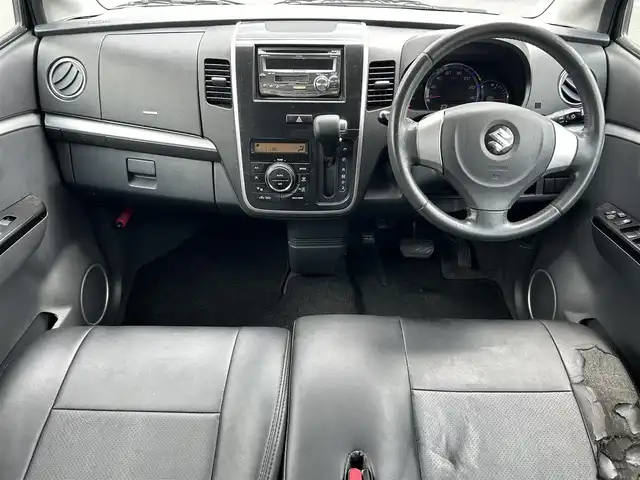 スズキ ワゴンＲ スティングレー X 福島県 2009(平21)年 11.9万km ルナグレーパールメタリック 4WD/社外オーディオ/　【CD/AUX/AM/FM】/運転席シートヒーター/HIDヘッドライト/フォグランプ/ETC/プッシュスタート/電格ミラー/純正フロアマット