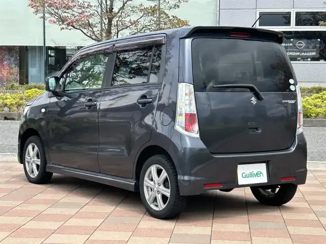 スズキ ワゴンＲ スティングレー X 福島県 2009(平21)年 11.9万km ルナグレーパールメタリック 4WD/社外オーディオ/　【CD/AUX/AM/FM】/運転席シートヒーター/HIDヘッドライト/フォグランプ/ETC/プッシュスタート/電格ミラー/純正フロアマット