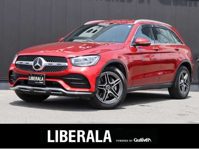 メルセデス・ベンツ ＧＬＣ２２０ 長野県 2021(令3)年 2.5万km 赤 レーダーＳ－ＰＫＧ　/黒革シート　/純正ナビ　/３６０°コックピットＤ　/ディストロニック　/衝突軽減Ｂ　/ＬＫＡ　/ＢＳＭ　/パワーシート／ヒーター　/パワーバックＤ　/アンビエントライト　/キーレスゴー　/ＡＭＧ１９ＡＷ