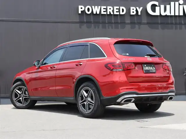 メルセデス・ベンツ ＧＬＣ２２０ 長野県 2021(令3)年 2.5万km 赤 レーダーＳ－ＰＫＧ　/黒革シート　/純正ナビ　/３６０°コックピットＤ　/ディストロニック　/衝突軽減Ｂ　/ＬＫＡ　/ＢＳＭ　/パワーシート／ヒーター　/パワーバックＤ　/アンビエントライト　/キーレスゴー　/ＡＭＧ１９ＡＷ