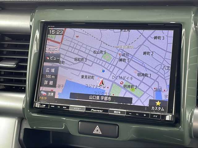 マツダ フレア クロスオーバー XS 山口県 2019(平31)年 2.9万km クールカーキパールメタリック 社外メモリナビ【AVIC-RLS901】/・DVD再生機能有/・フルセグテレビ/・Bluetooth、USB/ETC/前後ドライブレコーダー【DRV5185S】/アラウンドビューモニター/バックカメラ/運転席・助手席シートヒーター/純正フロアマット/純正15インチアルミホイール/本革巻ステアリング/ステアリングスイッチ/スマートキー/スペアキー/プッシュアップスタート/アイドリングストップ/デュアルカメラブレーキサポート/車線逸脱警報機能/ふらつき警報機能/先行車発進お知らせ機能