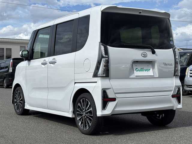 ダイハツ タント カスタム RS セレクション 大分県 2020(令2)年 5.3万km シャイニングホワイトパール ・純正ナビ(CD.DVD.SD.BT.USB)/・バックカメラ/・フルセグテレビ/・スマートアシスト/・コーナーセンサー/・レーダークルーズコントロール/・ETC/・ドライブレコーダー/・両側パワースライドドア/・シートヒーター/・スーパーロングスライド/・ステアリングリモコン/・スマートキー/・スペアキー