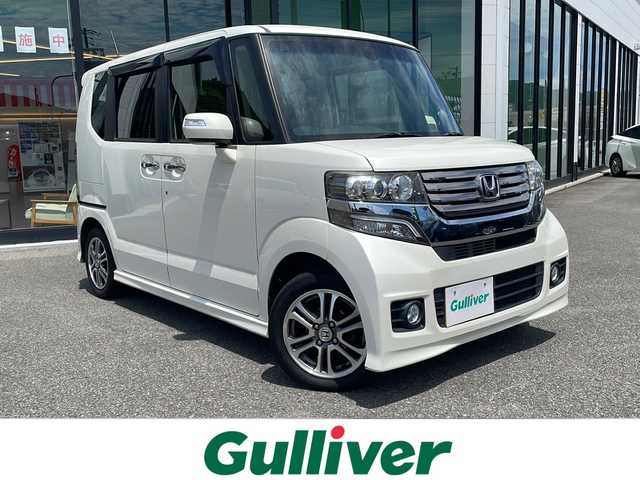 ホンダ Ｎ ＢＯＸ カスタム G SSパッケージ 愛知県 2014(平26)年 5.6万km パール 純正ナビ/・BT/・USB/・HDMI/CTBA/ドラレコ/カーテンエアバック/バックカメラ/ウインカーミラー/ステアリングスイッチ/ETC/オートライト
