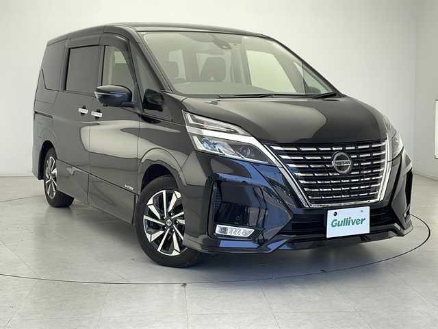 日産 セレナ ハイウェイスター V 千葉県 2022(令4)年 2.5万km ダイヤモンドブラック 純正SDナビ/フルセグTV/Bluetooth/CD/DVD/バックカメラ/社外フリップダウンモニター/前側ドライブレコーダー/ETC/両側パワースライドドア/プロパイロット/追従クルーズコントロール/レーンキープアシスト/衝突軽減ブレーキ/ステアリングリモコン/LEDヘッドライト