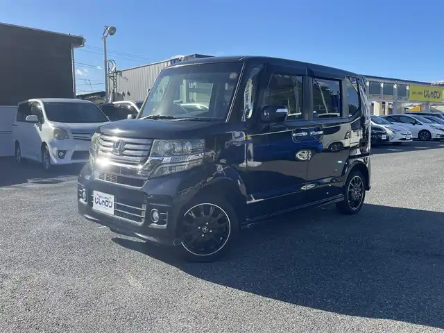 ホンダ Ｎ ＢＯＸ カスタム G 山形県 2012(平24)年 7.5万km クリスタルブラックパール (株)IDOMが運営する【じしゃロン山形店】の自社ローン専用車両になります。/こちらは現金またはオートローンご利用時の価格です。/自社ローンご希望の方は別途その旨お申付け下さい。/社外オーディオ/ETC/横滑り防止/プッシュスタート/スマートキー/電格ミラー