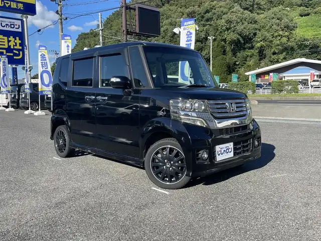 ホンダ Ｎ ＢＯＸ カスタム G 山形県 2012(平24)年 7.5万km クリスタルブラックパール (株)IDOMが運営する【じしゃロン山形店】の自社ローン専用車両になります。/こちらは現金またはオートローンご利用時の価格です。/自社ローンご希望の方は別途その旨お申付け下さい。/社外オーディオ/ETC/横滑り防止/プッシュスタート/スマートキー/電格ミラー