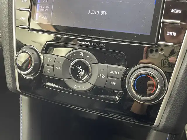 スバル レヴォーグ 1．6GT－S アイサイト 群馬県 2015(平27)年 6.4万km スティールブルーグレーM 本革シート/（運転席シートポジションメモリー機能/フロントシートヒーター）/サテンメッキドアミラー/－－－－－－－/純正7インチメモリナビ/（BT/フルセグTV/CD/DVD/HDMI/ipod/memory　music/AM/FM）/－－－－－－－－－－－－/純正ナビ　バックカメラ　黒本革シート　シートヒーター／ポジションメモリー機能付き　ＢＩＬＳＴＥＩＮ製ダンパー　サテンメッキドアミラー　アイサイトＶｅｒ３　４ＷＤ　スマートキー　ＬＥＤライナー　禁煙車