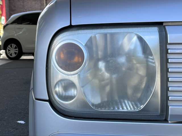 スズキ ラパン X 福島県 2005(平17)年 13.1万km シルキーシルバーメタリック 登録時走行距離：130353km/オーディオ/ (CD/MD/AM/FM)/純正フロアマット/社外13インチAW/ドアバイザー/電動格納ミラー/ハロゲンヘッドライト