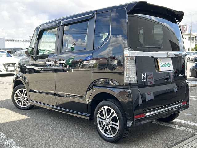 ホンダ Ｎ ＢＯＸ カスタム SSパッケージ 秋田県 2015(平27)年 8.3万km スマートブラック 純正メモリナビ/純正BT、CD、DVD、TV/両側パワースライドドア/バックカメラ/純正14インチAW/ETC/４WD