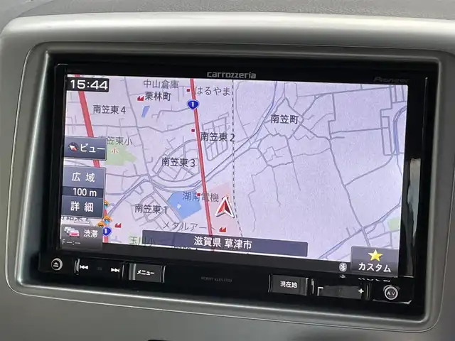 スズキ スペーシア X リミテッド 滋賀県 2014(平26)年 0.6万km スチールシルバーM 社外7インチナビ/【Bluetooth/CD/DVD/フルセグTV】/バックカメラ/両側パワースライドドア/衝突軽減ブレーキ/D/Nシートヒーター/ドアバイザー/後席ロールサンシェード/社外フロアマット/プッシュスタート/スマートキー/ステアリングリモコン