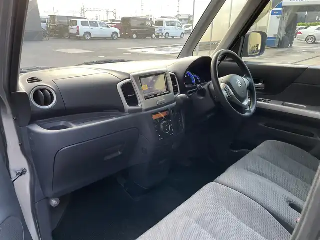 スズキ スペーシア X リミテッド 滋賀県 2014(平26)年 0.6万km スチールシルバーM 社外7インチナビ/【Bluetooth/CD/DVD/フルセグTV】/バックカメラ/両側パワースライドドア/衝突軽減ブレーキ/D/Nシートヒーター/ドアバイザー/後席ロールサンシェード/社外フロアマット/プッシュスタート/スマートキー/ステアリングリモコン