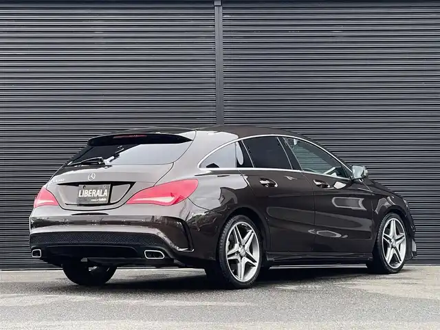 メルセデス・ベンツ ＣＬＡ１８０ Sブレイク　スポーツ 山梨県 2015(平27)年 1.3万km オリエントブラウン レーダーセーフティP/黒半革/シートヒーター/純正HDDナビ/バックカメラ/フルセグ/純正ＨＩＤ/キーレスゴー/ＥＴＣ/ディストロニックプラス/LKA/BSA/パワーバックドア/エントリードライブ/純正18インチアルミ