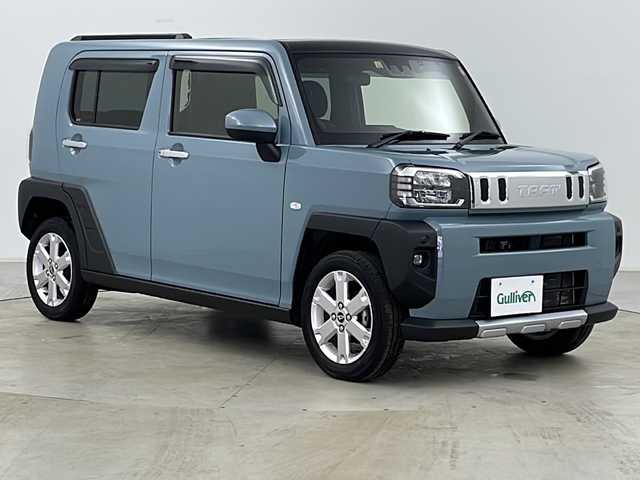 ダイハツ タフト G ターボ クロムベンチャー 道央・札幌 2021(令3)年 1.7万km レイクブルーメタリック ・純正ナビ（CD＆DVD＆USB＆BT＆ipod＆SD）/・バックカメラ/・スマートアシスト/・横滑り防止/・衝突被害軽減ブレーキ/・アイドリングストップ/・コーナーセンサー/・レーダークルーズコントロール/・サンルーフ/・前席シートヒーター/・ステアリングスイッチ/・ETC/・電格ミラー/・ドアバイザー/・オートライト/・LEDライト/・スマートキー/・保証書/・取扱説明書