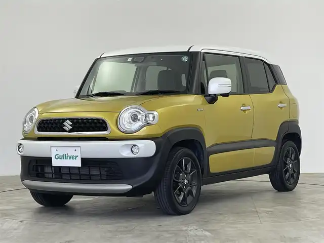 スズキ クロスビー HYBRID MZ 群馬県 2020(令2)年 3.4万km ラッシュイエローメタリック/ホワイト 2トーンルーフ 純正７インチディスプレイオーディオ　バックカメラ　衝突軽減ブレーキ　レーンディパーチャーアラート　クルーズコントロール　シートヒーター　ドライブレコーダー　ステアリングスイッチ　ＥＴＣ　禁煙車