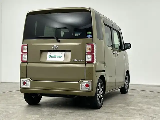 ダイハツ ウェイク G ターボ SA Ⅱ 三重県 2018(平30)年 4.5万km オフビートカーキM 社外7インチナビ/フルセグ/バックカメラ/両側パワースライドドア/ドライブレコーダー/衝突軽減ブレーキ/車線逸脱システム/コーナーセンサー/純正14インチAW/LEDヘッドライト/スマートキー