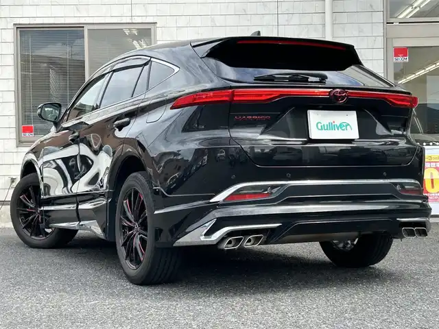 トヨタ ハリアー Z レザーパッケージ 福岡県 2021(令3)年 3.2万km プレシャスブラックパール MODELLISTAエアロ（フロント/サイド/リア）/JBLプレミアムサウンド/12.3インチ純正ディスプレイオーディオ/　（AM/FM/Bluetooth/Miracast/フルセグTV/ナビキット）/バックカメラ/全方位カメラ/トヨタセーフティーセンス/・プリクラッシュセーフティ/・オートマチックハイビーム/・ロードサインアシスト/・レーダークルーズコントロール/・先行車発進告知機能/オートライト/コーナーセンサー/クリアランスソナー/ブラインドスポッドモニター/リヤクロストラフィックアラート/横滑り防止装置/レオニス・19インチAW/黒色レザーシート/パワーシート（D/N）/シートヒーター/ベンチレーター（D/N）/ポジションメモリ（D席）/ヘッドアップディスプレイ/ステアリングヒーター/パワーバックドア/ビルトインETC2.0/録画機能付きデジタルインナーミラー/YUPITERU・前後360度ドライブレコーダー【ZQ-30R】/純正フロアマット/ドアバイザー/ISOFIX/USB端子×4/盗難防止装置/プッシュスタート/スペアキー×1/保証書/取扱説明書/ナビ取扱説明書