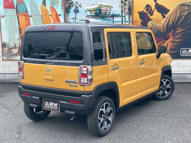 スズキ ハスラー HYBRID X 宮崎県 2024(令6)年 0.1千km アクティブイエロー/ガンメタリック2トーン ガンメタリック2トーン　/社外SDナビ（フルセグ・CD・DVD・Bluetooth）　/ドラレコ　/シートヒーター　/アダプティブクルーズコントロール　/衝突被害軽減ブレーキ　/横滑り防止　/レーンキープ/純正AW15インチ/フォグランプ/AAC/LED　