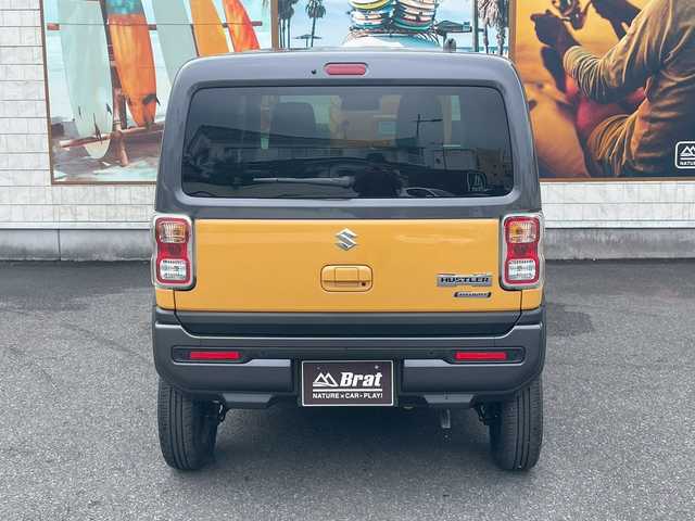 スズキ ハスラー HYBRID X 宮崎県 2024(令6)年 0.1千km アクティブイエロー/ガンメタリック2トーン ガンメタリック2トーン　/社外SDナビ（フルセグ・CD・DVD・Bluetooth）　/ドラレコ　/シートヒーター　/アダプティブクルーズコントロール　/衝突被害軽減ブレーキ　/横滑り防止　/レーンキープ/純正AW15インチ/フォグランプ/AAC/LED　