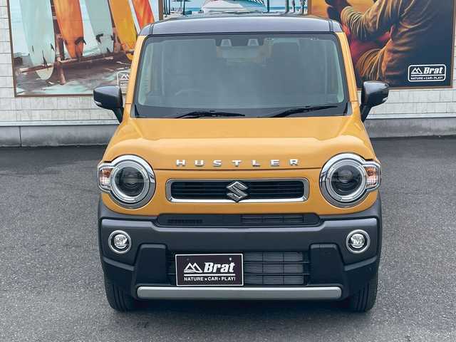 スズキ ハスラー HYBRID X 宮崎県 2024(令6)年 0.1千km アクティブイエロー/ガンメタリック2トーン ガンメタリック2トーン　/社外SDナビ（フルセグ・CD・DVD・Bluetooth）　/ドラレコ　/シートヒーター　/アダプティブクルーズコントロール　/衝突被害軽減ブレーキ　/横滑り防止　/レーンキープ/純正AW15インチ/フォグランプ/AAC/LED　
