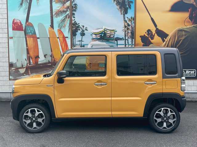 スズキ ハスラー HYBRID X 宮崎県 2024(令6)年 0.1千km アクティブイエロー/ガンメタリック2トーン ガンメタリック2トーン　/社外SDナビ（フルセグ・CD・DVD・Bluetooth）　/ドラレコ　/シートヒーター　/アダプティブクルーズコントロール　/衝突被害軽減ブレーキ　/横滑り防止　/レーンキープ/純正AW15インチ/フォグランプ/AAC/LED　